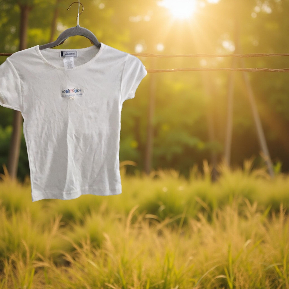 NWT Jacadi White Girls Shirt